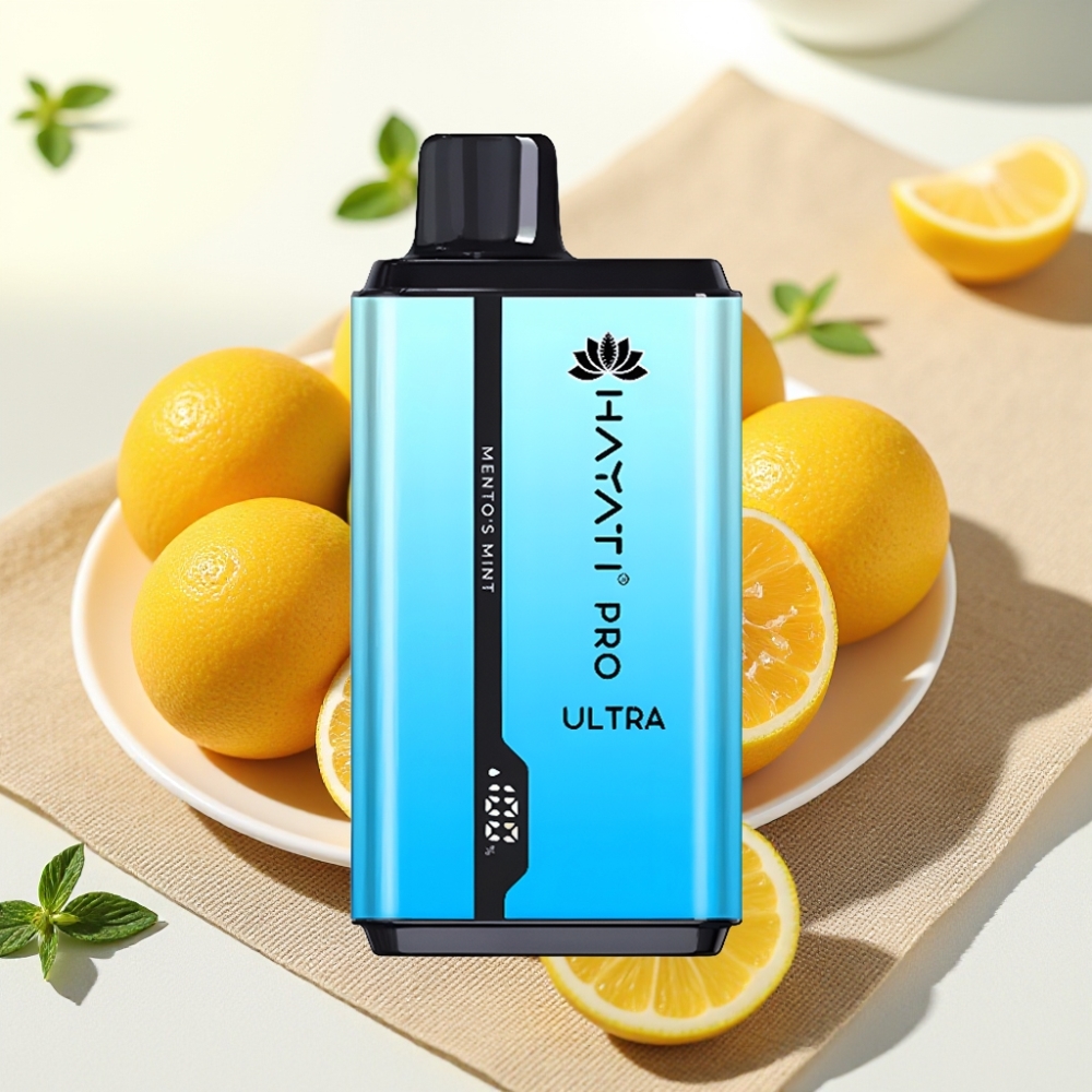 Hayati Pro Ultra 15000 Puffs รสมินท์เมนทอส แบตเตอรี่ 850mAh น้ำยา 2×12ml