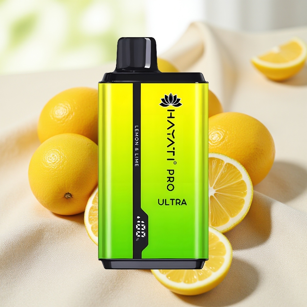Hayati Pro Ultra 15000 Puffs มะนาว & เลมอน แบต 850mAh นิโคติน 2%