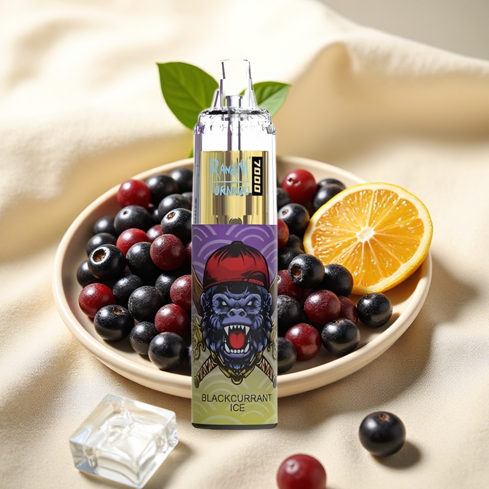 Fumot Tornado 7000 14ML 850MAH คอยล์ตาข่าย Blackcurrant Ice