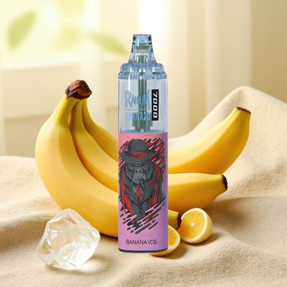 Fumot Tornado 7000 14ML Banana Ice แบบปรับอากาศและ Type-C