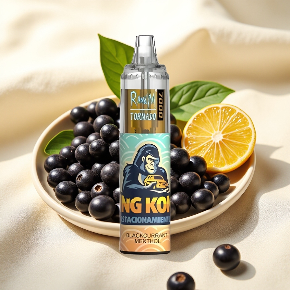 Fumot Tornado 7000 14ml 850mAh คอยล์ตาข่าย Type-C RGB Blackcurrant Menthol