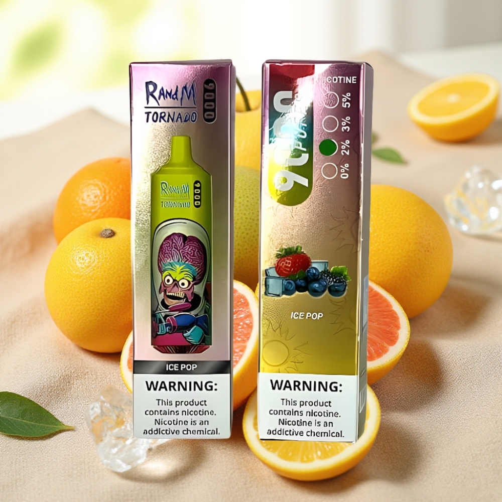 RandM Tornado 9000 Puffs 18mL คอยล์ตาข่าย ไอซ์ป๊อป